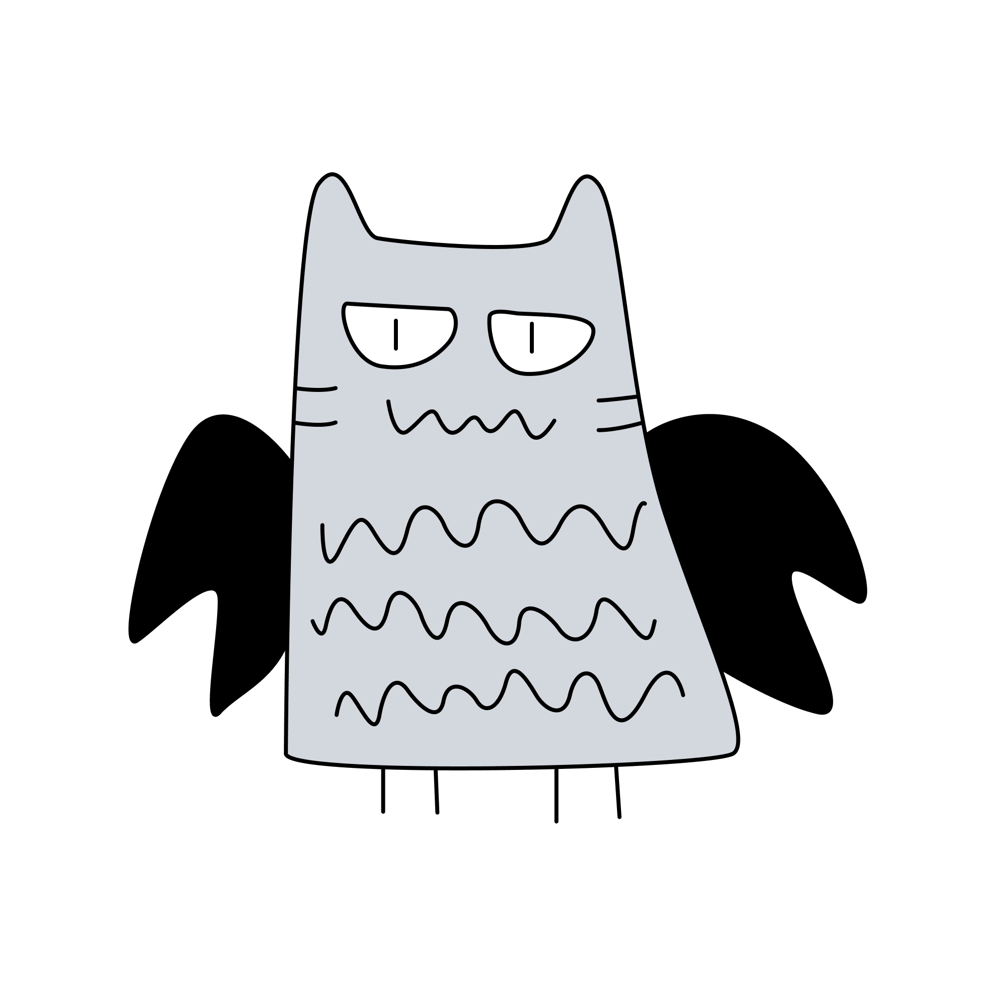 Meowl Black Wing_filled